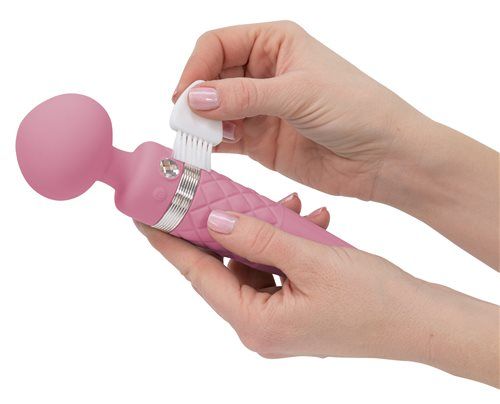 Pillow Talk - Sultry Rotating Wand - Pink photo