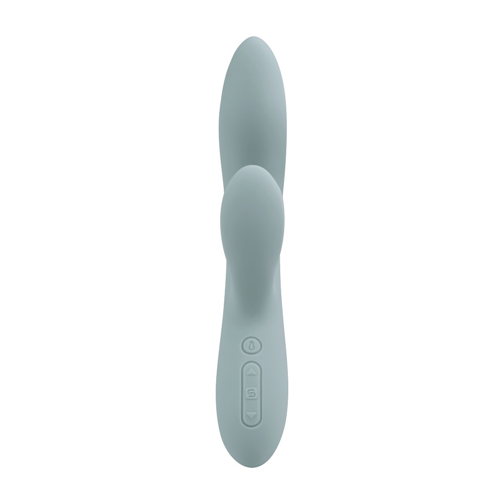 Chika features a cushioned head shaped to press against your... SVAKOM - Chika APP Rabbit Vibrator - Turquoise Grey photo-7