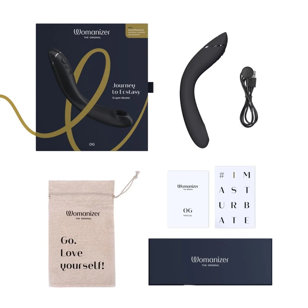 Womanizer OG is the first Pleasure Air G-spot vibrator, comb... Womanizer - OG Pleasure Air G-Spot Vibrator - Dark Grey photo-8