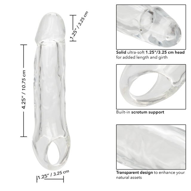 Experience the Performance Maxx Clear Extension 5.5" an... CEN - Performance Maxx 1.25" Penis Extender - Clear photo-8