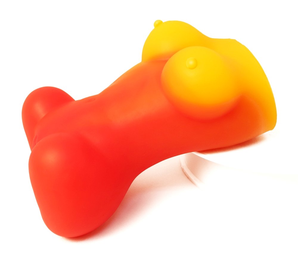 Realistic vaginal male masturbator with breast, mini sex dol... FAAK - Seductive Masturbator 1229g - Red photo-7