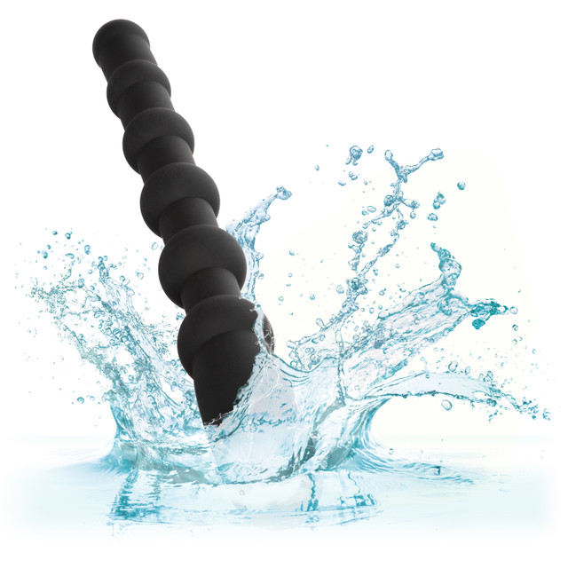 Indulge in the pleasure of the soft and smooth Rechargeable ... CEN - X-10 Vibro Anal Beads - Black photo-6