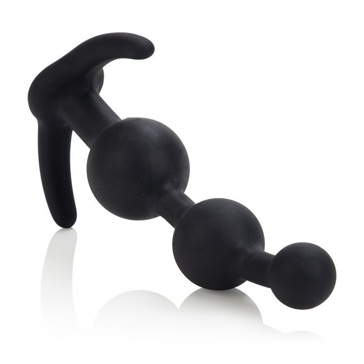 Add a sense of romance and adventure into the bedroom and ta... CEN - Booty Call Booty Beads - Black photo-2