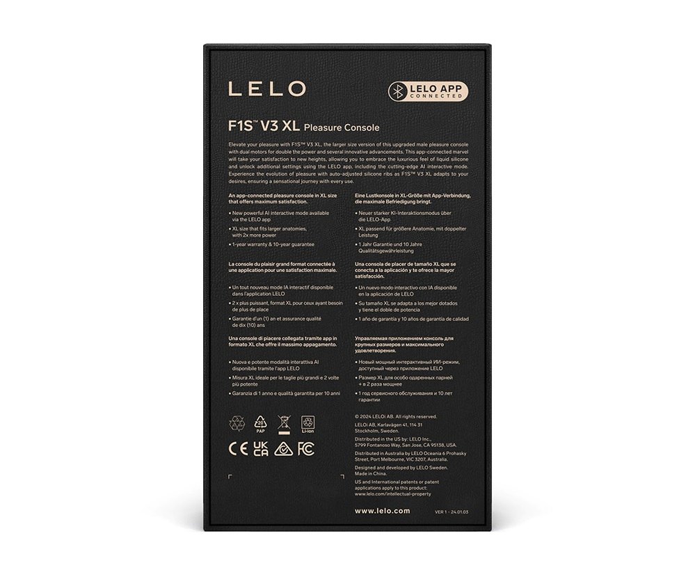 Lelo - F1S V3 聲波電動飛機杯 加大碼 - 藍色 Lelo - F1S V3 聲波電動飛機杯 加大碼 - 藍色 照片-10