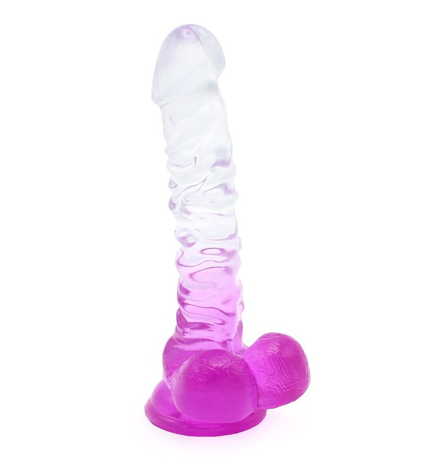 This special transparent dildo has an amazing color mix and ... Kiotos - Wave Dildo 04 - Purple photo-3