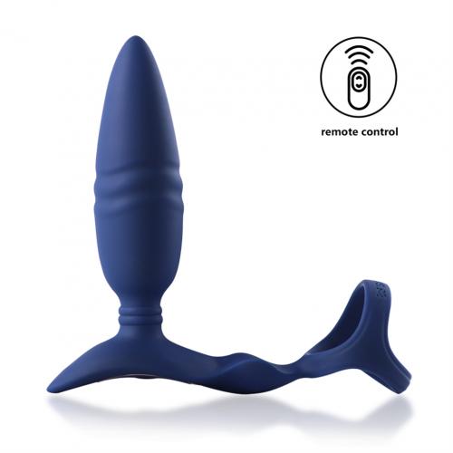 Arosum - Ring’n’Rear Thrusting Plug - Blue photo
