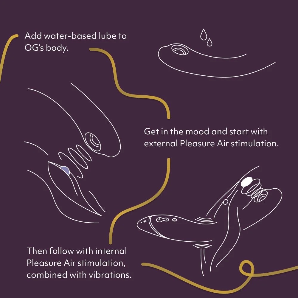 Womanizer OG is the first Pleasure Air G-spot vibrator, comb... Womanizer - OG Pleasure Air G-Spot Vibrator - Dark Grey photo-6