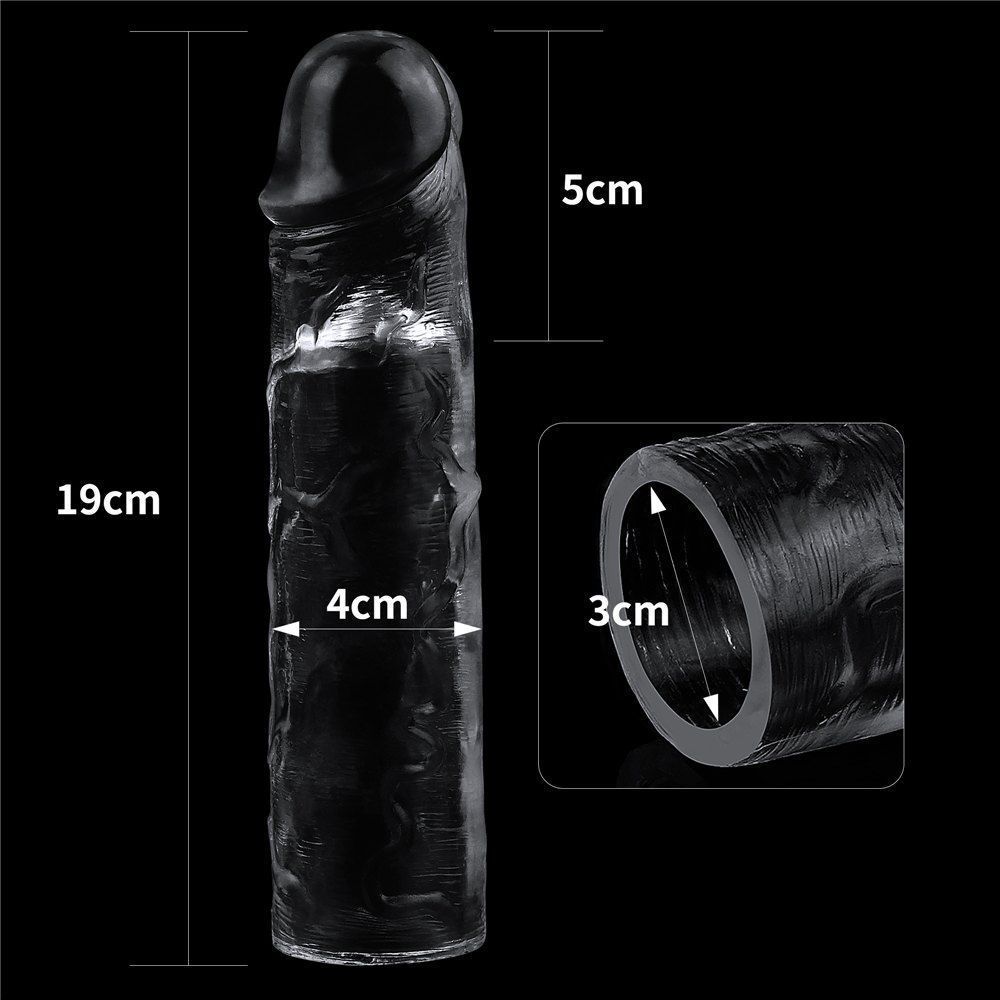 A sight for the most erotic of fantasies, LOVETOY shameless ... Lovetoy - Flawless Penis Sleeve Add 2'' - Clear photo-13