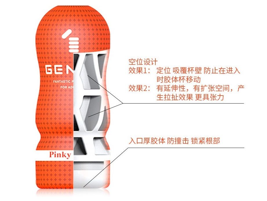 Japan GENMU Touch Series latest version 3.0, but also stimul... Genmu - Pinky Touch Ver 3.0 - Orange photo-9