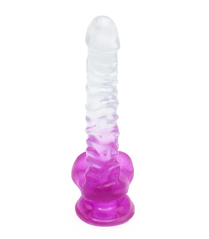 This special transparent dildo has an amazing color mix and ... Kiotos - Wave Dildo 04 - Purple photo-6