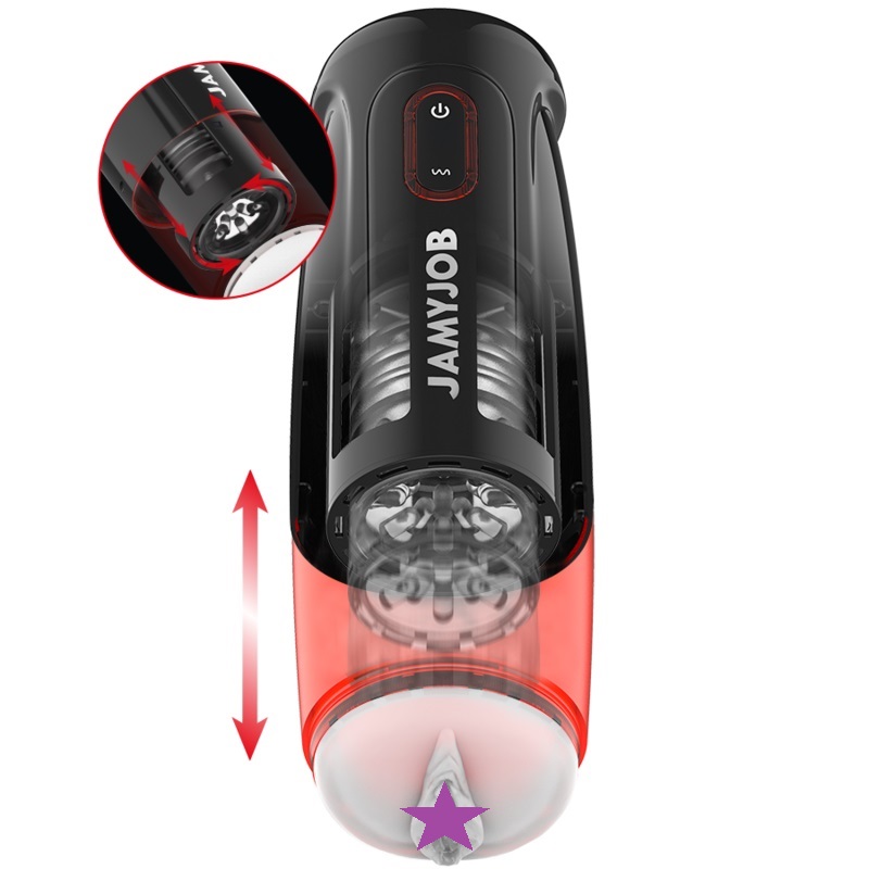 The STORM automatic male pussy-shaped masturbator from the J... Jamyjob - Storm Thrusting Rotating Masturbator photo-2