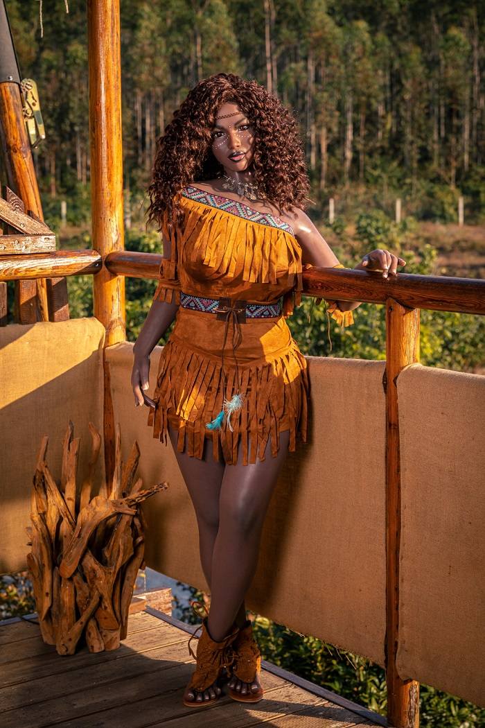 To check the sample of realistic doll visit our showroom.
... Takiyah Ebony Curvy Realistic Sex Doll, Black Skin, Soft Silicone 156 cm (5'1 ft) photo-4