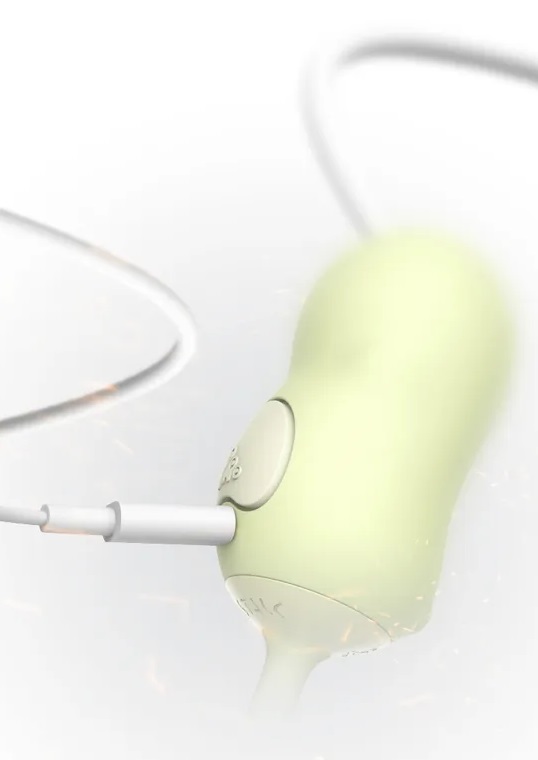 Baby has two built-in vibrating motors, and the little plane... Monster Pub - Baby Vibro Egg - Green photo-5