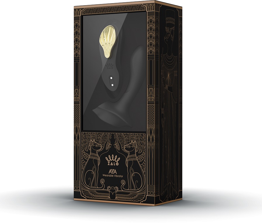 Elegant, timeless style meets ultra-comfortable ergonomic de... Zalo - Aya APP Wearable Vibrator - Obsidian Black photo-11