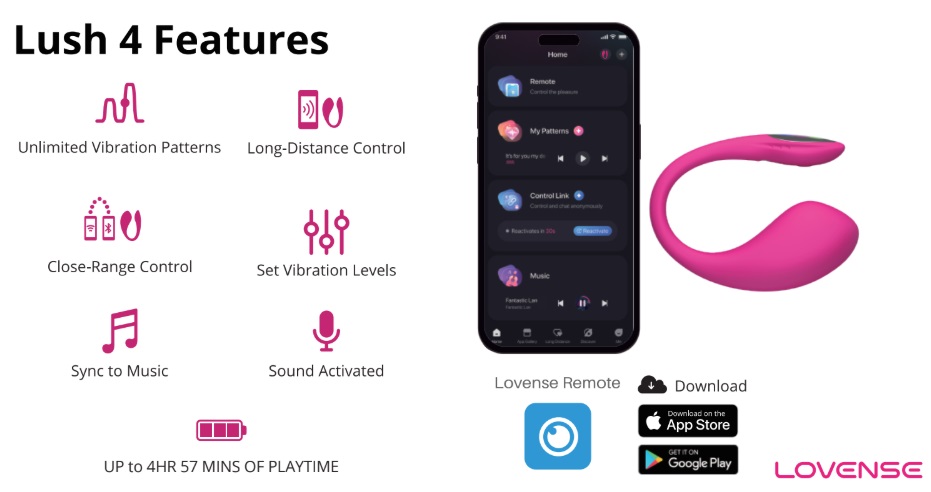 Introduction
Step into the future of pleasure with the Lov... Lovense - Lush 4 - G-Spot Egg Vibrator App Controlled photo-6