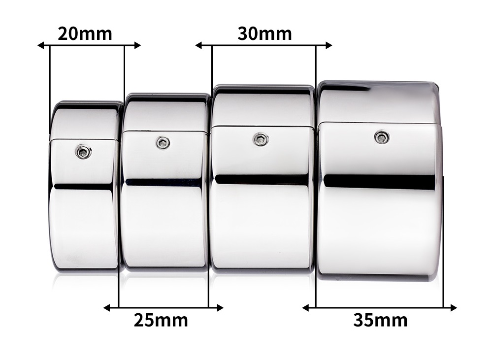 Material: 304 Stainless steel
Inner diameter: 30mm
Outer d... FAAK - Testicular Ring - Silver - M photo-8