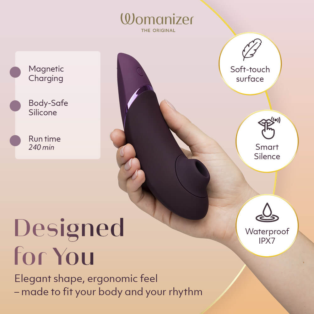 Womanizer Next 陰蒂吸啜器採用先進的3D Pleasure Air科技,結合Dynamic Dimensi... Womanizer - Next 陰蒂吸啜器 - 暗紫色 照片-5
