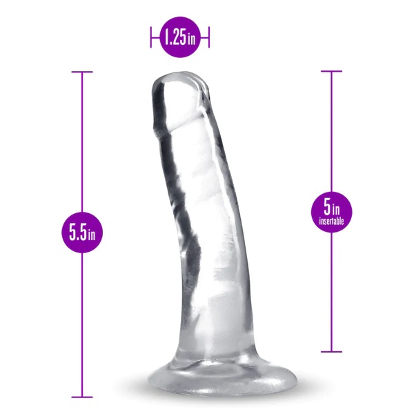 Blush B Yours Plus Hard n’ Happy is a realistic dildo with a... B Yours Plus - Hard & Happy Dildo 14cm - Clear photo-5