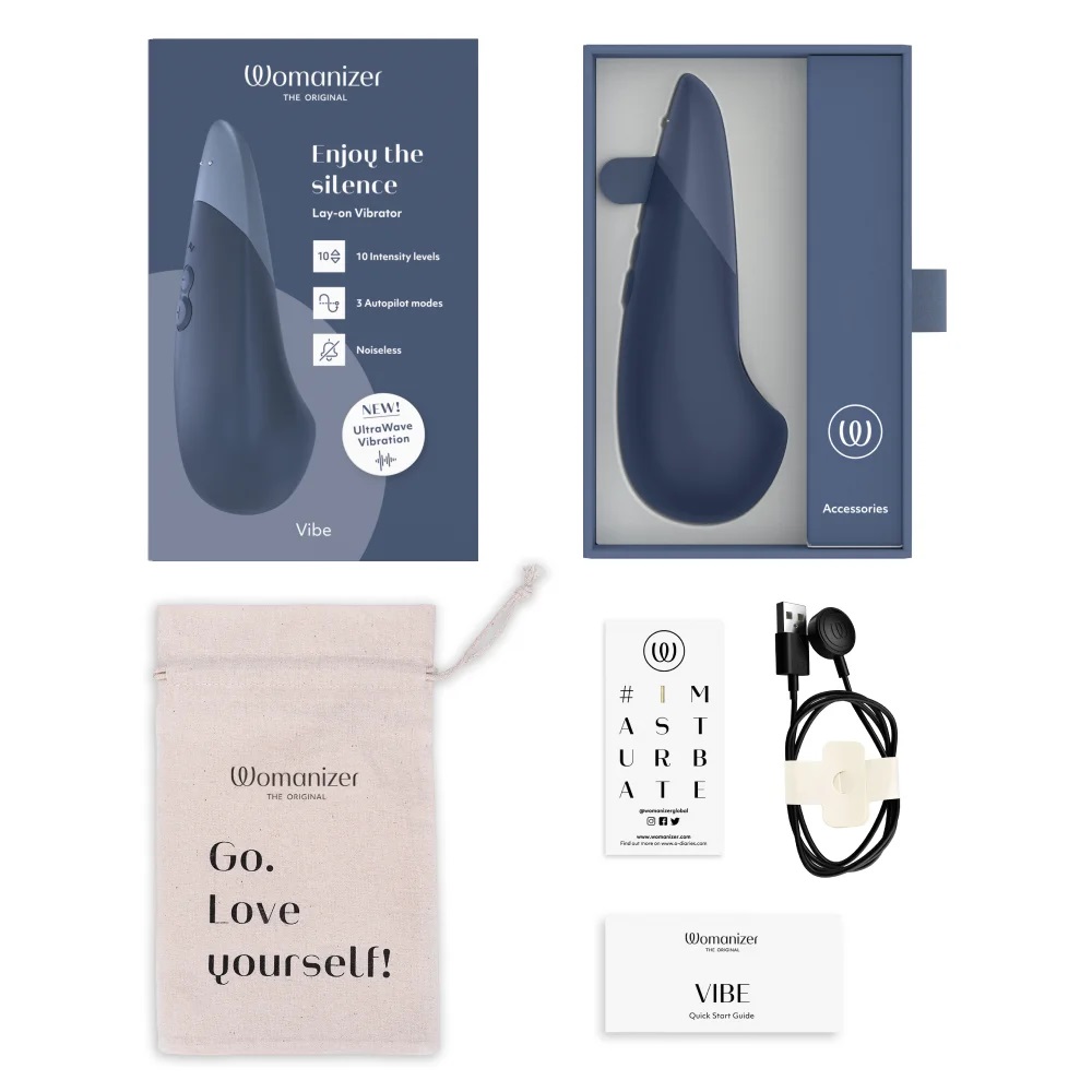 Introducing the Womanizer Vibe UltraWave Clitoral Vibrat... Womanizer - Vibe UltraWave Clitoral Vibrator - Dark Blue photo-9