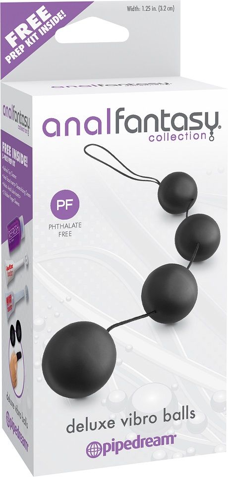 If you've never tried anal play, these Deluxe Vibro Balls ar... Pipedream - Deluxe Vibro Balls - Black photo-3