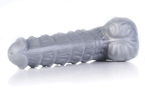 Hold on tight, it's going to be a bumpy ride! Adorned wi... 665 - Mr. Ripley Dildo S - Silver photo-3