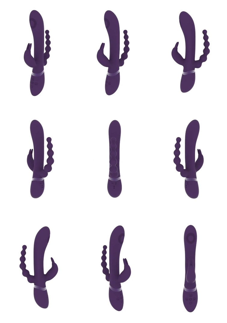 RINI hits all the spots. With Three 10-functionNew Generatio... Vive - Rini Double Rabbit Vibrator - Purple photo-5