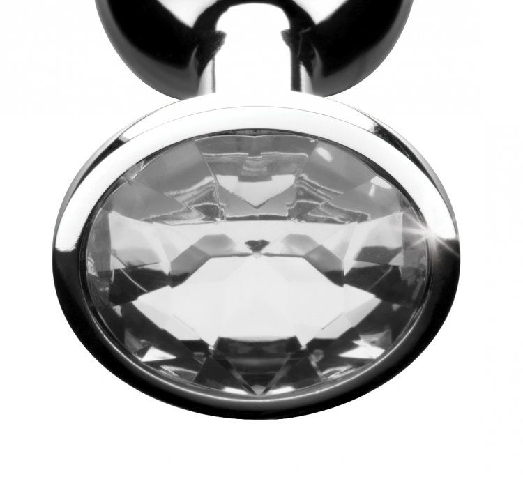 Spark your desire for decadent anal play with this beautiful... Booty Sparks - Gem Anal Plug S-size - Clear photo-2