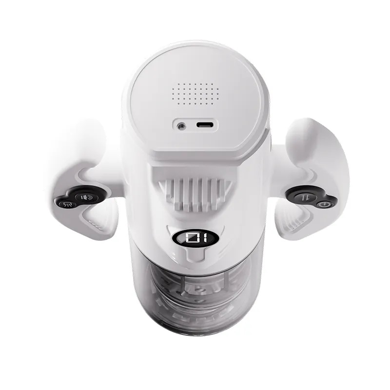 Auto-thrusting and sucking
Ergonomically design
9 thrusting ... Erocome - Gemin Auto Thrusting Masturbator - White photo-6