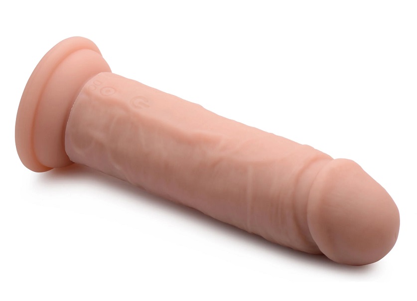 Indulge in this meaty, silky smooth and realistic cock! This... Strap U - Power Player Dildo w Remote - Light photo-4