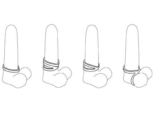 Toynary - CR02 Cock Rings - Black photo