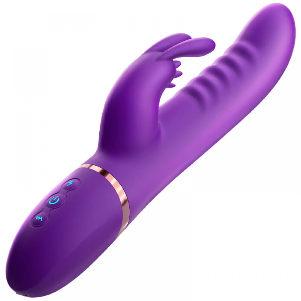 Auto-thrusting, rotating, licking, vibrating dildo with heat... Erocome - Canisminor - Purple photo-3