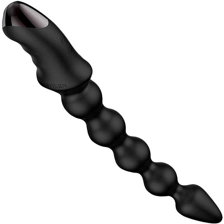 Customise your pleasure with this bendable rippled vibrating... Nexus - Bendz Anal Vibrator - Black photo-4