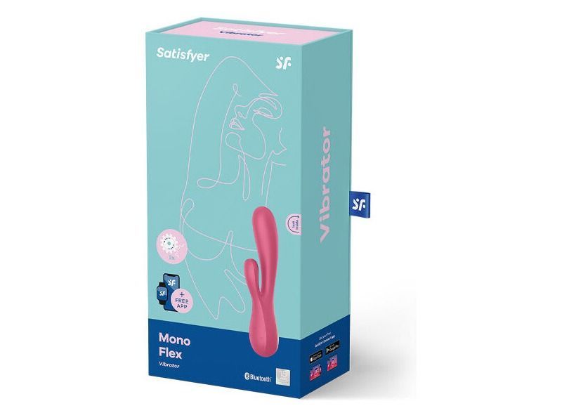 Satisfyer Mono Flex 是一款高度灵活的震动棒,可轻松适应女性独特的性结构和曲线。这款震动棒配备两个强大... Satisfyer - Mono Flex 兔子按摩棒 - 红色 照片-6