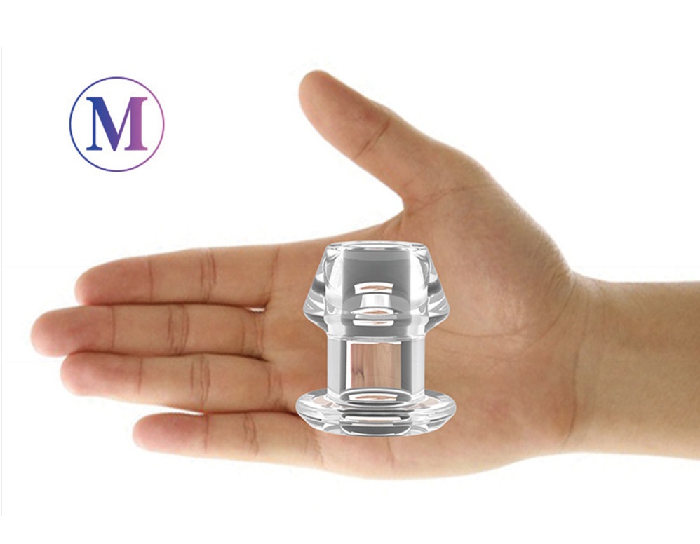 The tip is a round trapezoid with a narrow design, so it is ... SMVIP - Hollow Tunnel Plug M - Clear photo-2