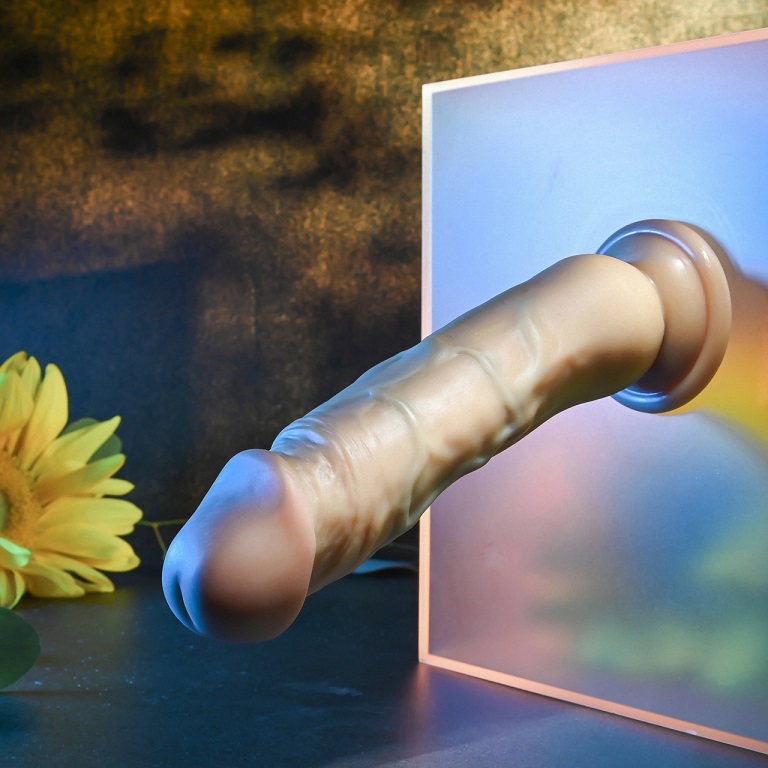 This beautifully crafted realistic dong has a soft and squis... Evolved - 7" Realistic Dong - Light photo-4