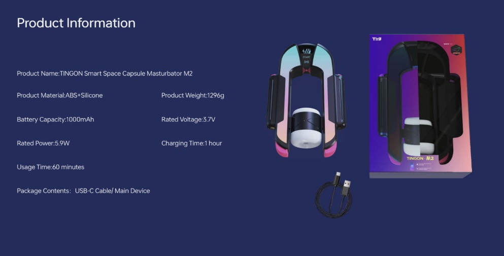 Flexible, unrestricted travel combinations with full-range c... Tingon - M2 App Masturbator - Black photo-10