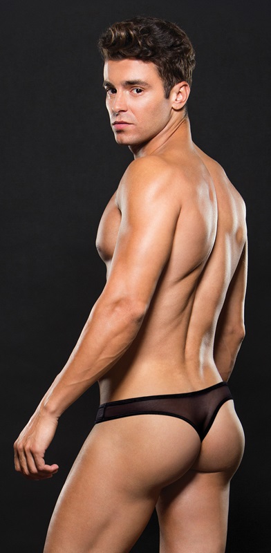Translucent pants made of mesh fabric.
Material 92% Nyl... Envy - Mesh Thong - Black - S/M photo-2