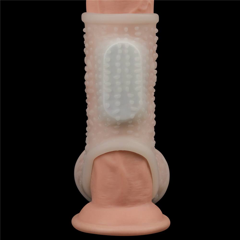 Knights Ring is a great choice for individuals and partners ... Lovetoy - Knights Drip Vibro Scrotum Ring - White photo-4