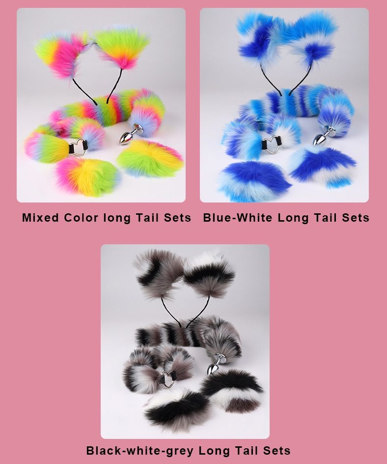 Foxtail four-piece set
Material: Aluminium alloy, artificia... MT - Tail Plug Set 4pcs - Rainbow photo-11