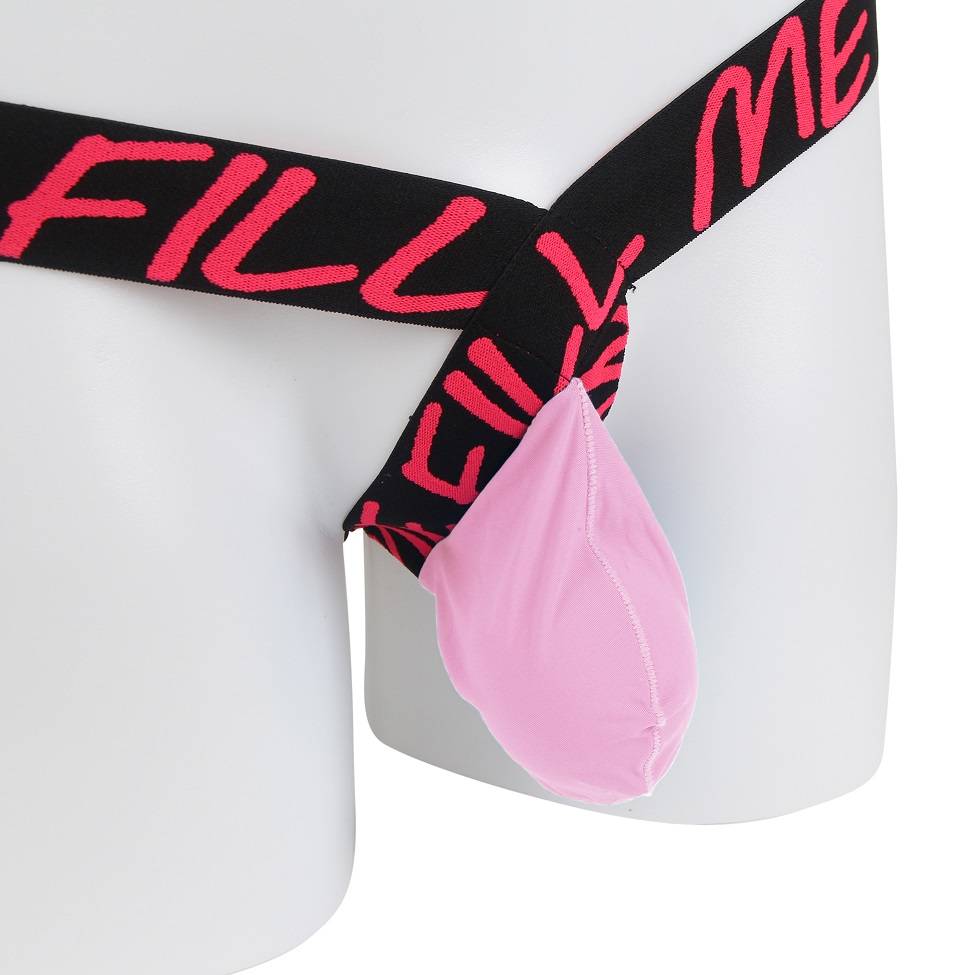 Sexy men thong underwear with jock strap back
Ice silk fabr... Ohyeah - Tiny Jockstrap - Pink - L photo-9