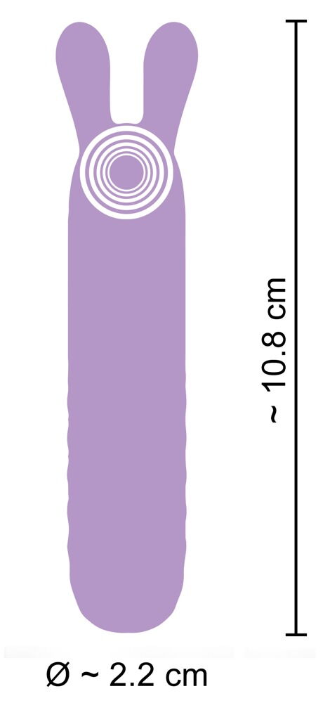 The beautiful, pastel-coloured Mini Vibrator from the Cuties... Cuties - Mini Rabbit Vibrator - Purple photo-10
