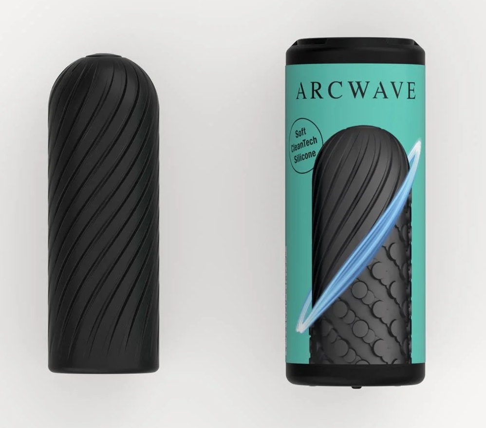 Ghost is a skin-soft silicone toy with a trick up its sleeve... Arcwave - Ghost Flip IT Pocket Stroker - Black photo-10