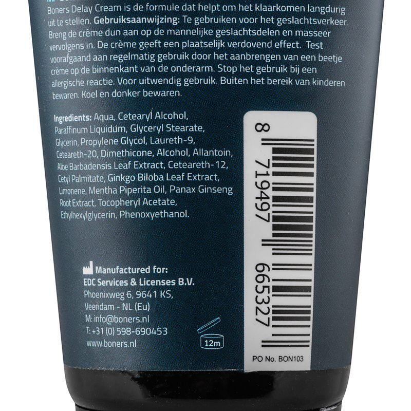 Go for endless pleasure with the Boners Delay Cream. The cre... Boners - Delay Cream - 100ml photo-5