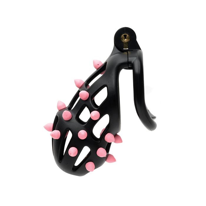 Introducing Flexispike, a premium male chastity device that ... Sport Fucker - FlexiSpike Chastity Cage M - Black photo-2