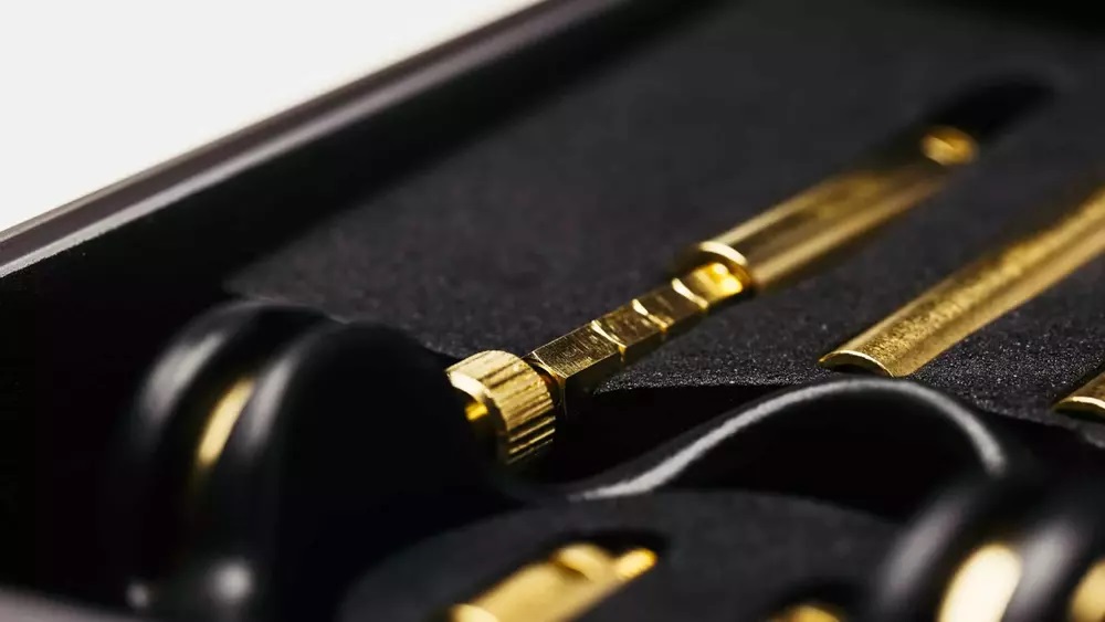 Made from 24-carat gold, the Jes Extender Gold is one of the... Jes-Extender - Gold Standard Penis Enlarger photo-6