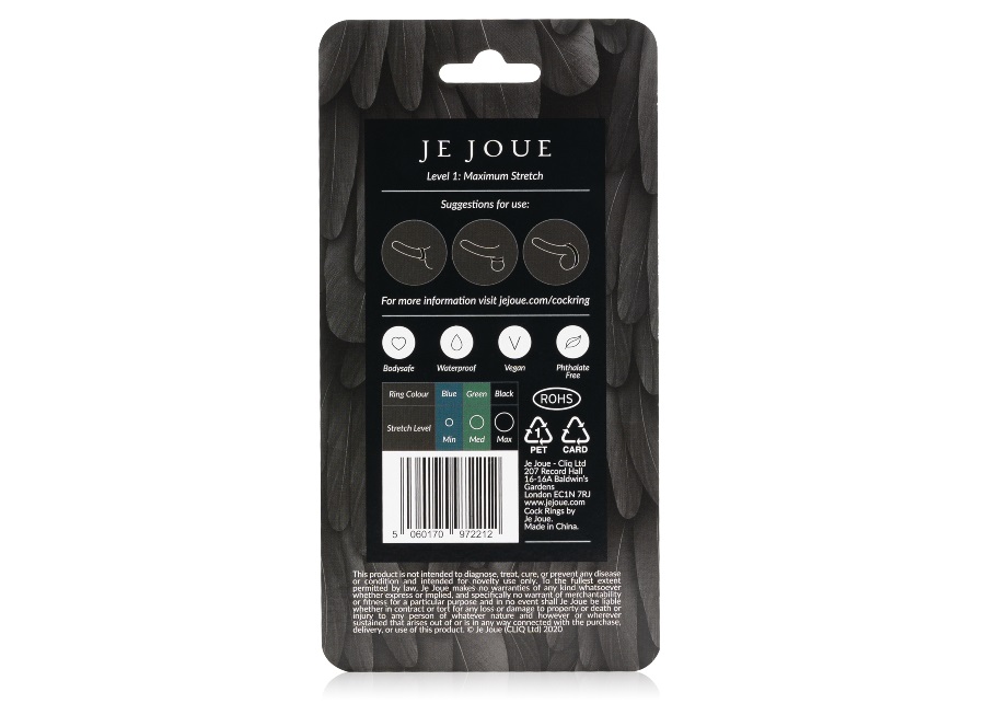 Je Joue - 矽膠陰莖環 - 最大彈力 - 黑色 Je Joue - 矽膠陰莖環 - 最大彈力 - 黑色 照片-5