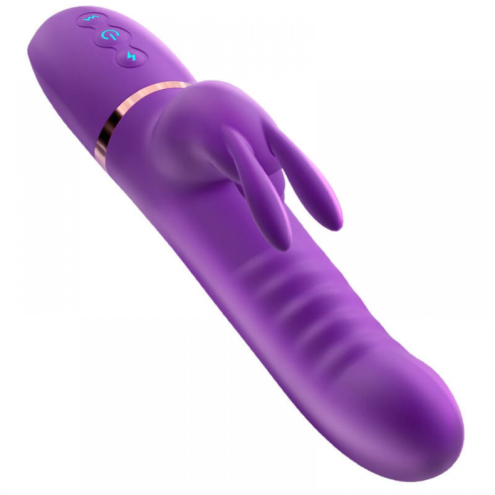 Auto-thrusting, rotating, licking, vibrating dildo with heat... Erocome - Canisminor - Purple photo-6