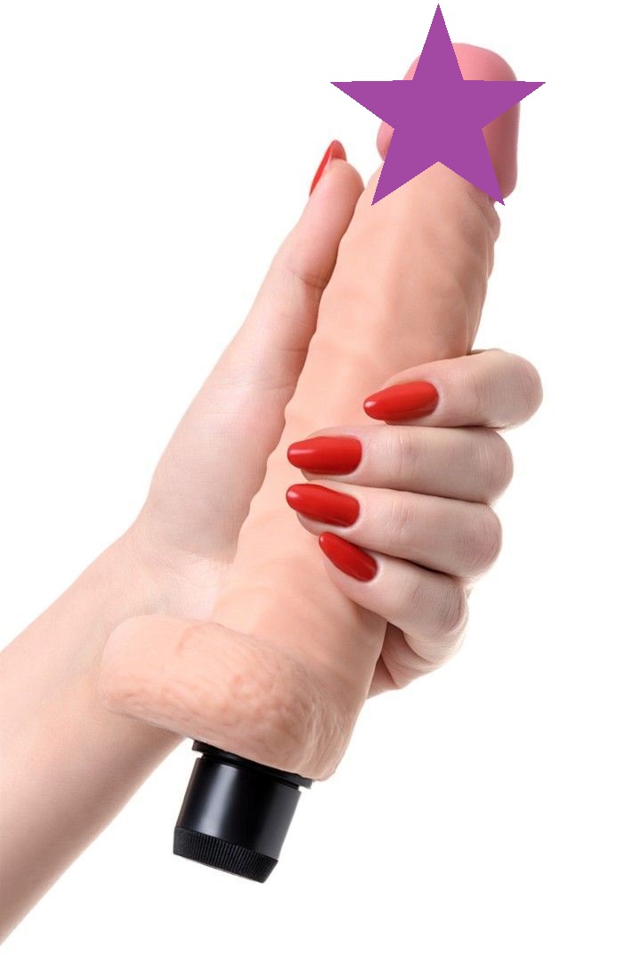 In addition to the realistic feeling of sex with an alpha ma... A-Toys - Vibro Dildo 18cm - Flesh photo-2