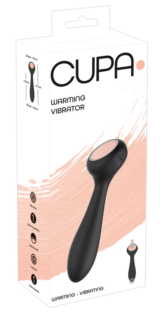 A warming and vibrating stimulation!
Both ends of the Warmin... Cupa - Warming Vibrator - Black photo-10
