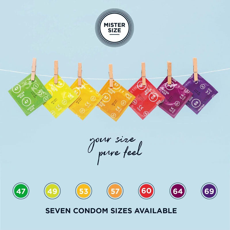 Sometimes standard simply isn't enough! When rolling on ... Mister Size - Condoms 57mm 3's Pack photo-5